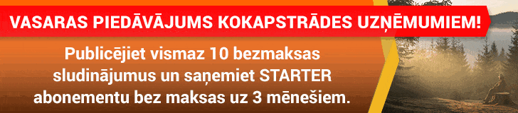 Vasaras piedāvājums Latvijas kokapstrādes uzņēmumiem!