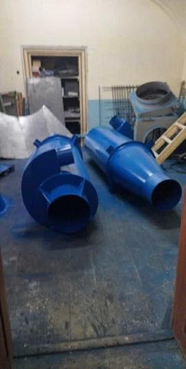 Ekstrakcijas aparāts Cyklonový odlučovač pílin  |  Kaltes, gaisa plūsmas iekārtas | Kokapstrādes iekārtas | Juraj polovka šneky výroba 