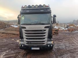 Baļķu vedējs Scania R450 |  Transporta iekārtas | Kokapstrādes iekārtas | Tartak Drewbud